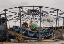 Blue Thunder abandoned amusement park ride in New Castle Delaware