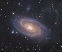 Bodes Galaxy M and Satellite Dwarf Galaxy Holmberg IX 