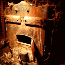 Boiler I found while exploring an abandoned yo building 