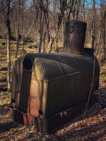 Boiler in the woods in Ontario Canada