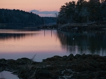 Boothbay Habor ME at dusk 