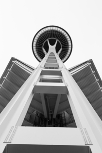 Bottom up perspective of the Space Needle
