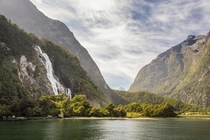 Bowen falls Milford Sound New Zealand 