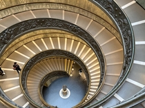 Bramante Staircase is the name given to two staircases in the Vatican Museums in the Vatican City State the original stair built in  The modern double helix staircase was designed by Giuseppe Momo in 