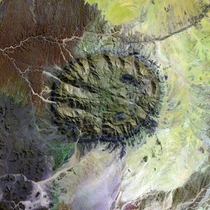 Brandberg Massif Namibia by NASA Landsat  