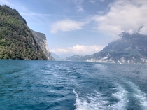 Breathtaking views from Lake Lucerne in Switzerland 
