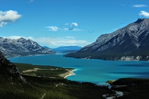 Breathtaking views from the helicopter tour Cline River Alberta Canada 