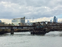 Bridge for the abandoned Montauk Cutoff train line in Long Island City Queens