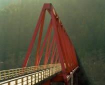 Bridge in Okawa Village Tosa County Kochi Prefecture 