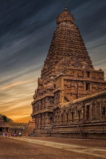 Brihadiswara Temple  ft built in  AD Tamil Nadu India