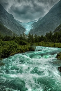 Briksdalsbreen Glacier Norway 