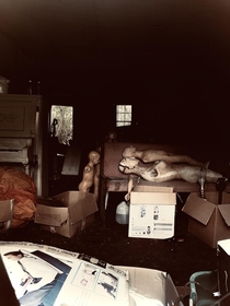 Broken mannequins inside of an abandoned emporium Mississippi travels