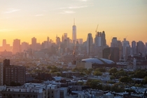 Brooklyn meshing into the Manhattan sunset
