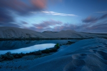 Bruneau Sand Dunes before the night sets in Idaho 