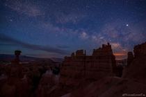 Bryce Canyon National Park featuring our magnificent galaxy The Milky Way 