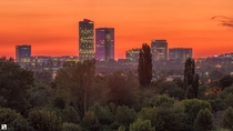 Bucharest skyline Romania