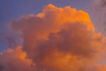 Bucket of orange clouds