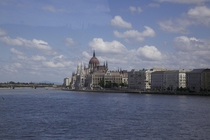 Budapest from the bus crossing the Danube  Summer 