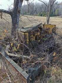 Bulldozer in Frontenac region of Ontario