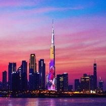 Burj Khalifa tribute to Kobe and Gigi Bryant Dubai United Arab Emirates