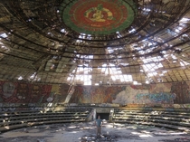 Buzludzha the former seat of the Bulgarian Communist Party 