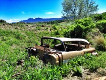 By happenstance I found this old car s in a ditch 