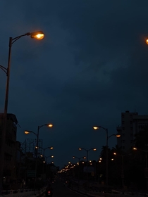 Calcutta India at dusk