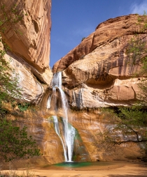 Calf Creek Falls is a desert oasis found in Bolder Utah 