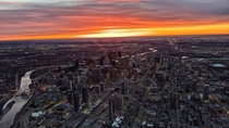 Calgary Alberta Canada sunrise