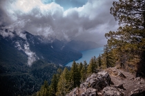 Calm before the storm - Storm King Ridge - Lake Crescent Washington -  OC Instagram EthanLington