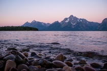 Camped out in the Tetons this week and caught the sunrise from this spot every morning 