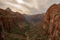 Canyon Overlook in Zion National Park 