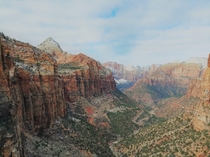 Canyon Overlook Trail Zion National Park Utah OC 