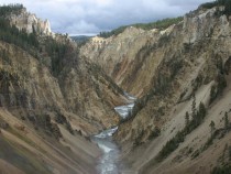 Canyon through Yellowstone National Park