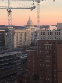 Capitol Dome Washington DC from Mass Ave rooftop