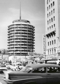 Capitol Tower near Hollywood and Vine in the s