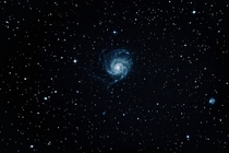 Captured M Pinwheel Galaxy last night This galaxy contains  trillion stars and is double the size of Milky Way