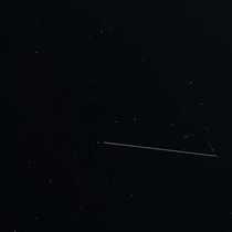Captured the ISS in a long exposure picture by accident Still wanted to share it with you guys Exposure was  Sekonds