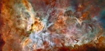Carina Nebula photographed by Hubble Telescope