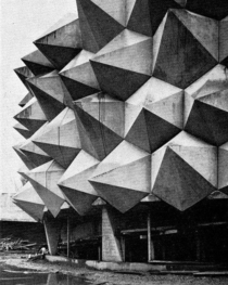 Carl Fingerhuths concrete hedgehog Swiss Army Pavilion 