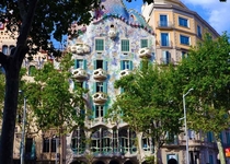 Casa Batll Barcelona Spain designed in  by Catalan architect Antoni Gaudi