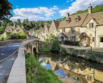 Castle Combe in the Cotswolds Area of Wiltshire England