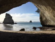 Cathedral Cove on North Island of New Zealand OC 