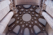 Ceiling of Rotunda Dome Palace of Fine Arts San Francisco CA 