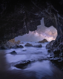 Celestial Sea Cave - Malibu CA OCx