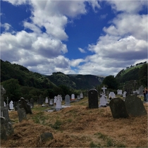Cemetery in the valley