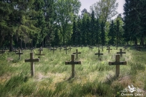 Cemetery of former patients of a long closed psychiatric hospital in Belgium 