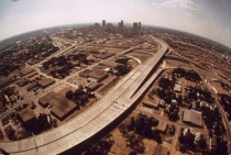 Central expressway leading south into Dallas Dallas Texas May  