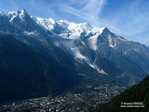 Chamonix with  Le Mont Blanc 