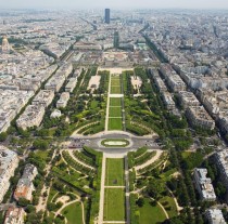Champ de Mars from the Eiffel Tower 